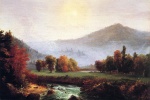 Thomas Cole - Bilder Gemälde - Ein Blick auf Amerika (New Hampshire) im Herbst