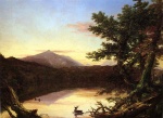Thomas Cole - Peintures - Lac de Schroon 