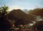 Thomas Cole - Peintures - Lever de soleil dans les montagnes Catskills