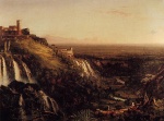 Thomas Cole - paintings - The Cascatelli Tivoli Looking Towards Rome