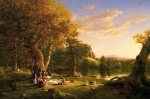 Thomas Cole  - paintings - Das Picknick