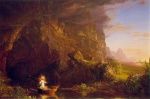 Thomas Cole  - Bilder Gemälde - The Voyage of Life (Childhood)