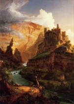 Thomas Cole  - Bilder Gemälde - Valley of the Vaucluse