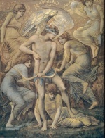 Sir Edward Coley Burne Jones - Peintures - Cupidon chasse aux champs