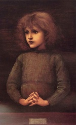 Edward Burne Jones - paintings - Portrait of a Young Boy