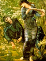 Sir Edward Coley Burne Jones - Peintures - La séduction de Merlin
