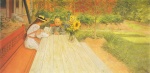 Carl Larsson  - paintings - Die erste Hausaufgabe