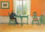 Carl Larsson  - paintings - Ferienaufgaben