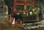 William Merritt Chase - Peintures - Un coin de mon atelier