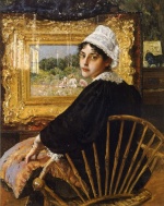 William Merritt Chase - Peintures - Épouse de l'artiste