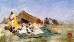 William Merritt Chase - Bilder Gemälde - Arab Encampment