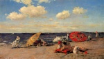 William Merritt Chase - Bilder Gemälde - At the Seaside
