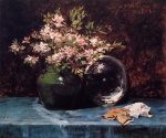 William Merritt Chase - Peintures - Azalée