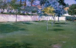 William Merritt Chase - Peintures - Jardin à  Brooklyn
