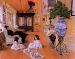 William Merritt Chase  - paintings - Hall at Shinnecock