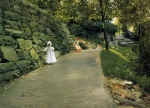 William Merritt Chase  - Peintures - Dans le parc