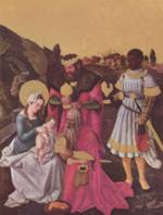 Hans Baldung - paintings - Anbetung der Heiligen Drei Koenige