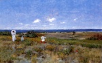 William Merritt Chase  - Peintures - Près de la plage de Shinnecock