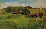 William Merritt Chase  - Peintures - Paix à Fort Hamilton