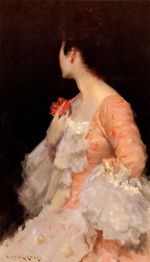 William Merritt Chase  - Peintures - Portrait d'une dame