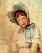 William Merritt Chase  - Peintures - Portrait de Harriet Hubbard Ayers