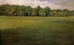 William Merritt Chase  - Peintures - Terrain de croquet dans Prospect Park