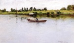 William Merritt Chase  - Bilder Gemälde - Pulling for Shore