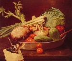 William Merritt Chase  - Peintures - Nature morte avec légumes