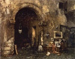 William Merritt Chase  - Bilder Gemälde - The Antiquary Shop