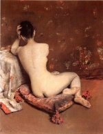 William Merritt Chase  - Bilder Gemälde - Das Modell