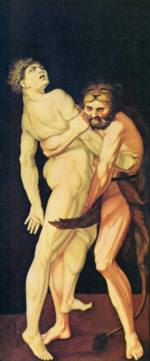 Hans Baldung - Peintures - Hercule et Antée