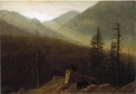 Albert Bierstadt - Peintures - Ours dans la nature sauvage