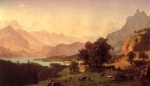 Albert Bierstadt - Peintures - Alpes bernoises
