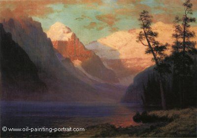 Evening Glow Lake Louise