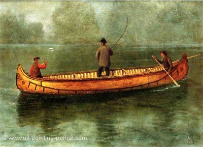 Fishing from Canoe