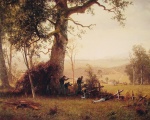 Albert Bierstadt  - paintings - Guerilla Warfare