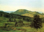 Albert Bierstadt  - Peintures - Colline et vallon