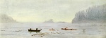 Albert Bierstadt  - Peintures - Pêcheur indien