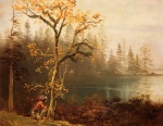 Albert Bierstadt  - Peintures - Eclaireur indien 