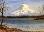 Albert Bierstadt  - Peintures - Lac dans les Rocheuses
