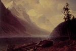 Albert Bierstadt  - Peintures - Lac Louise