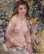Pierre Auguste Renoir - paintings - Study: Torso, Sunlight Effect