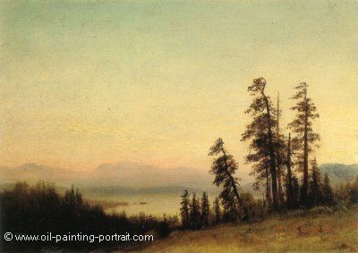 Landscape with Deer