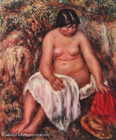 Akt mit Strohhut