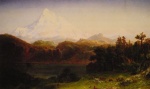 Albert Bierstadt  - Peintures - Mont enneigé
