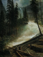 Albert Bierstadt  - Peintures - Chutes du Nevada 