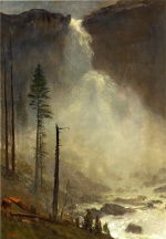 Albert Bierstadt  - Peintures - Nevada chutes