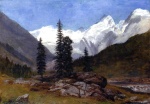 Albert Bierstadt  - Peintures - Montagnes Rocheuses