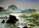 Albert Bierstadt  - Peintures - Récifs de Californie