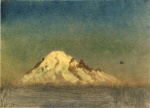 Albert Bierstadt  - Peintures - Montagne enneigées